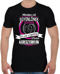 printfashion Keresztanyák - Férfi póló - Fekete (954603)