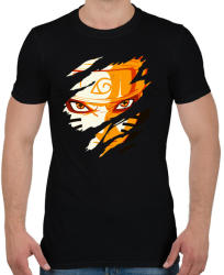 printfashion Naruto Kyubi Mode - Férfi póló - Fekete (962457)