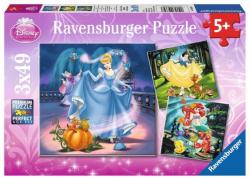 Ravensburger Disney királylányok 3x49 db-os (09339)