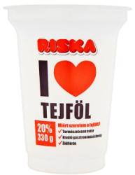 Alföldi Tej Riska I Love élőflórás tejföl 20% 330g