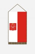 Lengyel címeres asztali zászló