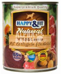 Happy&Fit Natural Wild & Lamm Mit Kartoffeln & Distelöl 800 g