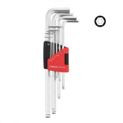 FORCE Ключове инбусни к-т 10бр. сфера-удължени 5102XLB Force