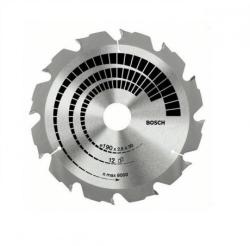 Bosch Диск циркулярен за рязане Bosch на дърво грубо с HM пластини 190x30x2.6 мм, 12 z, Construct Wood-2 608 640 633