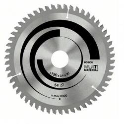 Bosch Диск циркулярен Bosch метален HM за рязане универсален 190x30x2.4 мм, 54 z, Multi Material- 608 640 509