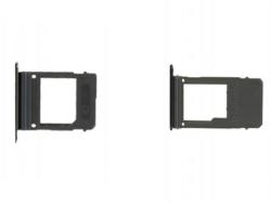 tel-szalk-003919 Samsung Galaxy A7 A720 fekete SIM & SD kártya tálca (tel-szalk-003919)