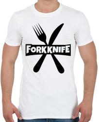 printfashion Forkknife - Férfi póló - Fehér (967403)
