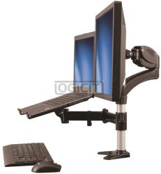 StarTech Desk Mount Monitor Arm With Laptop Stand Articulating (ARMUNONB)
