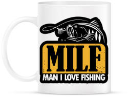printfashion MILF - Man I Love Fishing - Bögre - Fehér (969816)