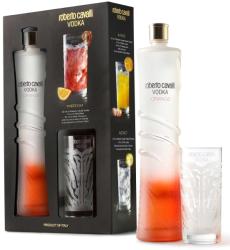 Roberto Cavalli Orange vodka DD és pohár 1 l