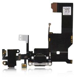  tel-szalk-004047 Apple iPhone 5 töltőcsatlakozó port, flexibilis kábel / töltő csatlakozó flex fekete (tel-szalk-004047)
