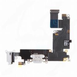  tel-szalk-004057 Apple iPhone 6 Plus töltőcsatlakozó port, flexibilis kábel / töltő csatlakozó flex fehér (tel-szalk-004057)