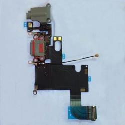  tel-szalk-004067 Apple iPhone 6 töltőcsatlakozó port, flexibilis kábel / töltő csatlakozó flex sötét szürke (tel-szalk-004067)
