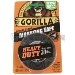  Gorilla Heavy Duty Mounting Tape ragasztószalag fekete, kétoldalú 25, 4mmx1, 52m 3044200 (3044200)