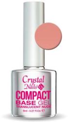Crystalnails Compact Base Gel Translucent Nude - 8ml