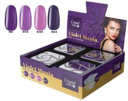 Crystalnails Violet Mania Royal Gel készlet - 4x4, 5ml