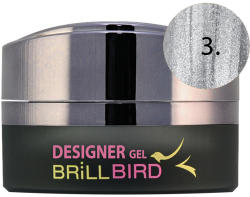 BRILLBIRD Designer Gel - ezüst (Silver) 3ml