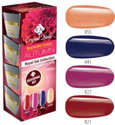 Crystalnails Bestseller Colors Autumn Royal Gel készlet