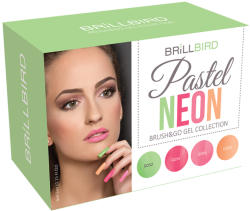 BRILLBIRD Pastel Neon - Brush&go gel készlet
