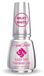 Crystal Nails Easy Off Hardener Gel (Milky White) - 15ml