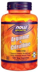 NOW NOW Arginine Citrulline 500/250 120v kapszula