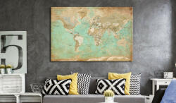 Artgeist Kép parafán - Celadon Journey [Cork Map] 90x60