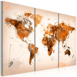 Artgeist Kép - falitérkép - Map of the World - Desert storm Világtérkép 60x40