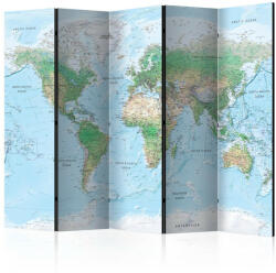 Artgeist Paraván térkép - World Map [Room Dividers] Világtérkép 225x172