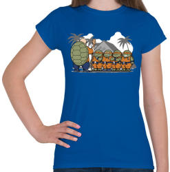 printfashion Dragonball teknősök - Női póló - Királykék (977549)