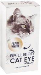 BrillBird Cat Eye Gél Lakk - Macskaszem effekt - Pearl white 5ml