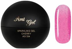 Ami Gel Gel Colorat Glitterat - Sparkling Gel Cherry 5gr - AMI GEL