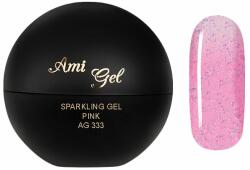 Ami Gel Gel Colorat Glitterat - Sparkling Gel Pink 5gr - AMI GEL