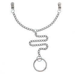 Rimba Nipple Clamps with Chain and Scrotum Ring O 7679 50mm