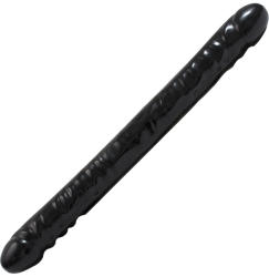 Doc Johnson Double Header 18" Veined Black Dildo