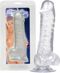 You2Toys Crystal Clear Dong with Suction-base 18cm