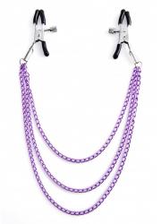 Seven Creations МЕТАЛНИ ЩИПКИ ЗА ЗЪРНА С ТРИ ВЕРИГИ от SexOutlet. bg