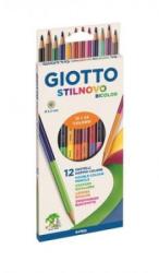 GIOTTO Creioane colorate bicolore 12 buc/set GIOTTO STILNOVO BICOLOR (0256900)