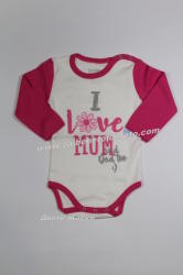 mymosa Боди с дълъг ръкав Love mum, 98/104