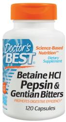 Doctor's Best Betain hidroklorid, pepszinnel és sárga tárniccsal 120db