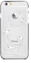 Comma Carcasa iPhone 6/6S Comma Crystal Flora Silver (Cristale Swarovski®, electroplacat, protectie 360°) (CMCRYSFL360IPH6SV)