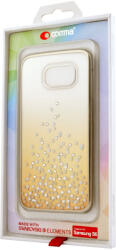 Comma Carcasa Samsung Galaxy S6 G920 Comma Unique Polka Champagne Gold (Cristale Swarovski®, electroplacat (CMPOLKAG920CG)