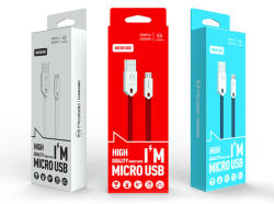 Mcdodo Cablu MicroUSB Mcdodo Gorgeous White (1m, 2.4A max) (CA-0430)