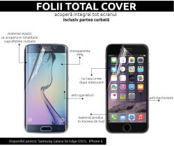 Lemontti Folie Samsung Galaxy S6 Edge G925 Lemontti Clear Total Cover (1 fata, flexibil) (PROTECG925TOT)
