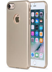 Meleovo Carcasa iPhone 7/8/SE2020/SE2022 Meleovo 360 Shield Gold(metalizata fina, captuseala din microfibra) (MLVSHIPH8GD)