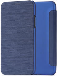 Meleovo Husa iPhone X / XS Meleovo Smart Flip Navy (spate mat perlat si fata cu aspect metalic) (MLVSFIPHXNV)