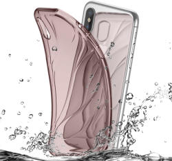 Baseus Husa iPhone X / XS Baseus Water Modelling Transparent Pink (WIAPIPHX-SH04)