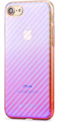 Meleovo Carcasa iPhone 7/8/SE2020/SE2022 Meleovo Cameleon Flash Carbon Purple(cu reflexii Blue) (MLVFCIPH8PP)