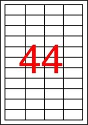 APLI Etikett, univerzális, 48, 5x25, 4 mm, APLI, 440 etikett/csomag (LCA12925) - irodaoutlet