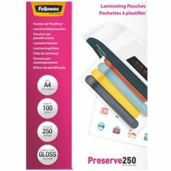Fellowes Meleglamináló fólia, 250 mikron, A4, fényes, 100 db, FELLOWES (IFW54018) - irodaoutlet