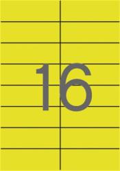 APLI Etikett, 105x37 mm, színes, APLI, sárga, 1600 etikett/csomag (LCA12976) - irodaoutlet
